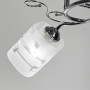 Зображення Срібна люстра на 2 матових плафони з узором у корпусі 50 см ИМ Light-Deco 1 