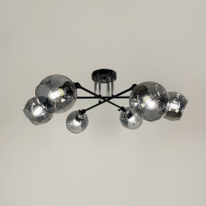 Люстра стельова Light House LF-17374/6 CH+BK+GR з графітовими плафонами