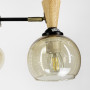 Изображение Металева люстра на 5 плафонів з елементами дерева ИМ Light-Deco 4 