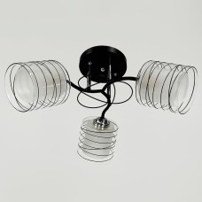 Люстра потолочная Light House LNF-17532/3A BK+CH с двойным плафоном