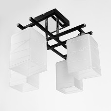 Люстра стельова Light House LNF-17480/4 чорна