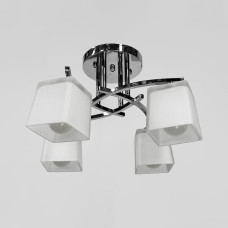 Люстра стельова Light House LNF-17531/4B CH хром із білим матовим плафоном