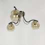 Изображение Люстра в чорному корпусі із 3-ма янтарними плафонами ИМ Light-Deco 5 