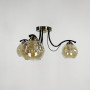 Изображение Люстра в чорному корпусі із 3-ма янтарними плафонами ИМ Light-Deco 3 