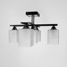 Люстра стельова Light House LNF-17480/5 чорна