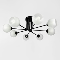 Люстра стельова Light House LNF-17484/8 BK чорна