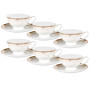Зображення Чайний набір Lefard "Золота класика" на 6 персон чашки 220 мл (440-133) білий із золотою облямівкою ИМ Light-Deco 
