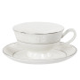 Зображення Чайний набір Lefard "Класика" на 6 персон чашки 200 мл (440-112) білий з хромовою облямівкою ИМ Light-Deco 3 