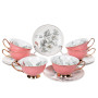 Зображення Чайний сервіз Lefard на 6 персон 975-059 рожевий із золотою облямівкою ИМ Light-Deco 