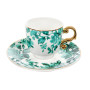 Зображення Набір кавових чашок фарфорових з блюдцем на 2 персони Lefard "Смарагдовий сад" 100мл (925-056) ИМ Light-Deco 1 