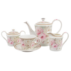 Чайний набір 15 пр англійська троянда 220мл