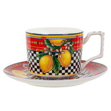 Чашка порцелянова з блюдцем Lefard "Dolche" 220мл (922-065)