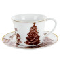 Зображення Чашка чайна фарфорова з блюдцем Lefard "merry christmas" 250 мл (924-744) ИМ Light-Deco 