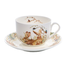 Чашка порцелянова з блюдцем Lefard "Easter Time" 280мл (985-220)