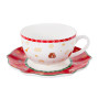 Зображення Чашка чайна порцелянова з блюдцем Lefard "Christmas delight" 250мл (985-143) ИМ Light-Deco 