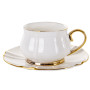 Зображення Чашка чайна порцелянова з блюдцем Lefard 200мл (975-038) ИМ Light-Deco 