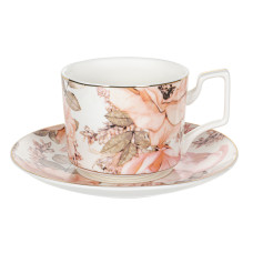 Чашка чайна порцелянова з блюдцем Lefard 200мл (975-062)