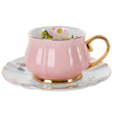 Чашка чайна порцелянова з блюдцем Lefard 200мл (975-025)