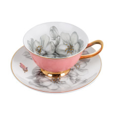 Чашка чайна порцелянова з блюдцем Lefard 200мл (975-057)