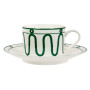 Зображення Чашка порцелянова з блюдцем Lefard "Green line" 220мл (922-061) ИМ Light-Deco 