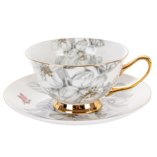 Чашка чайна порцелянова з блюдцем Lefard "валері" 200мл (975-020)
