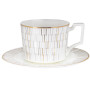 Зображення Чайний набір Lefard "Stella" на 6 персон чашки 290 мл (440-130) білий із золотою облямівкою ИМ Light-Deco 1 