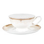 Зображення Чайний набір Lefard "Золота класика" на 6 персон чашки 220 мл (440-133) білий із золотою облямівкою ИМ Light-Deco 1 