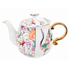 Чайник фарфоровий заварювальний Light House «Літній птах» 900 мл білий (925-058)