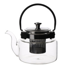 Чайник скляний заварювальний Light House "Ганпаудер" 800 мл. прозорий (8905-023)
