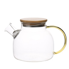 Чайник скляний заварювальний  800 мл. прозорий (8905-029)