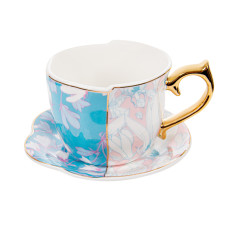 Чашка порцелянова з блюдцем Lefard "Ніжність" 270мл (925-049)