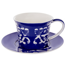 Чашка порцелянова з блюдцем Lefard "Сицилія блю" 220мл (924-767)