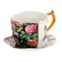 Зображення Чашка порцелянова з блюдцем Lefard "Тигр+квіти" 270мл (925-020) ИМ Light-Deco 