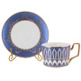 Зображення Чашка порцелянова з блюдцем Lefard "Синій візерунок" 220мл (925-007) ИМ Light-Deco 