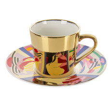 Чашка порцелянова з блюдцем Lefard "Арт-2" 250мл (975-052)