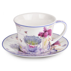 Чашка з блюдцем Lefard "Лаванда" 220мл (924-251)