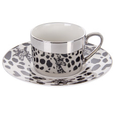 Чашка порцелянова з блюдцем Lefard "Жираф" 250мл (975-048)