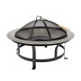 Зображення Вугільний гриль-барбекю Levistella LV20021801FP чаша для вогню, хром + чорний ИМ Light-Deco 1 