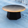 Зображення Стильная окрашенная чаша для огня 80 см с подставкой ИМ Light-Deco 1 