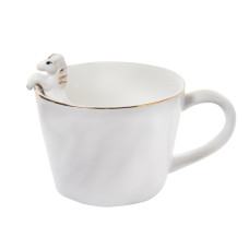 Чашка керамічна Lefard "Коніка" 350 мл (149-520) Біла