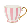 Чашка порцелянова Lefard "Біло-рожева смужка" 450 мл (922-112)