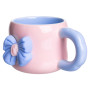 Зображення Чашка фарфорова Light House "Бант" LG-30198 PK+BL 400 мл рожевий з блакитним на магніті ИМ Light-Deco 1 
