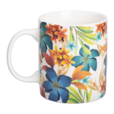 Чашка керамічна Light House з малюнком 400 (мл) для чаю та кави (LG-20174) синій