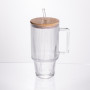 Зображення Кухоль скляний з кришкою та трубочкою Light House LG-30147 CL 750 мл прозора ИМ Light-Deco 