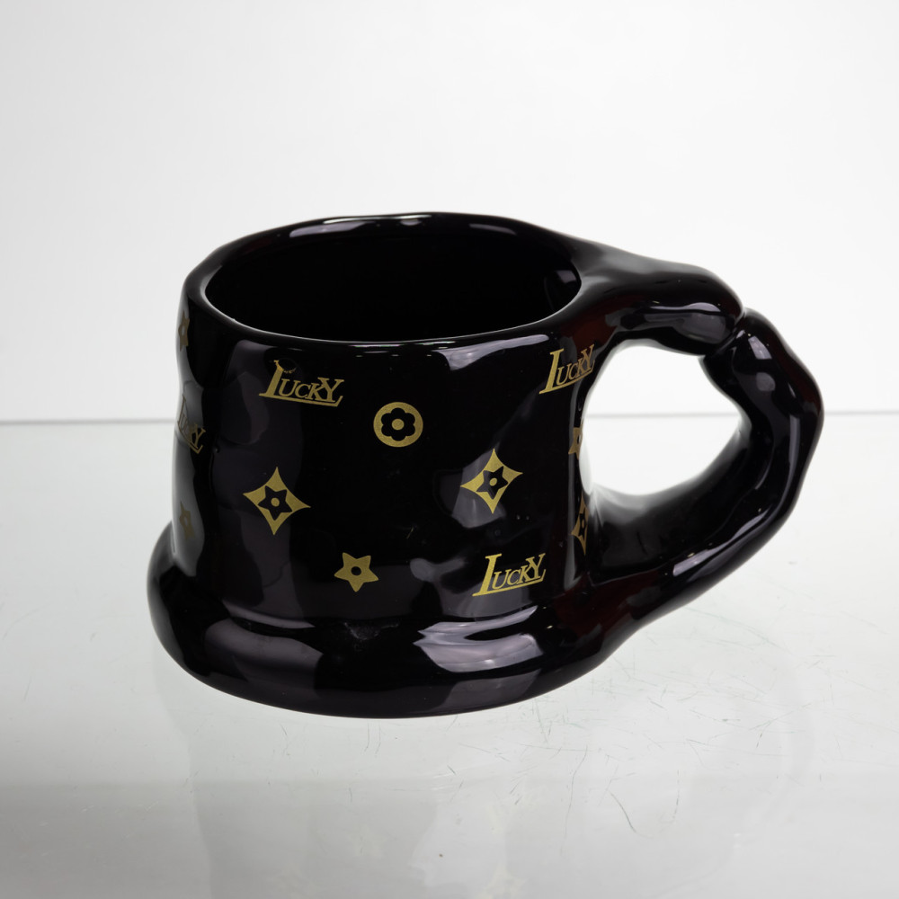 Зображення Чашка фарфорова Light House LG-30164 BK 500 мл чорна ИМ Light-Deco 