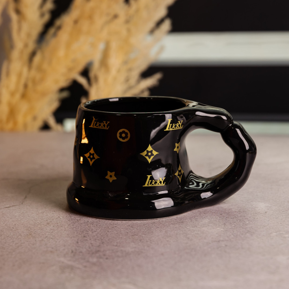 Зображення Чашка фарфорова Light House LG-30164 BK 500 мл чорна ИМ Light-Deco 1 