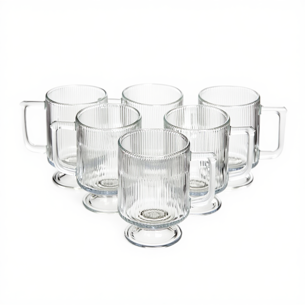 Зображення Набір скляних чашок 6 штук Light House LG-30155 CL 300 мл прозорі ИМ Light-Deco 