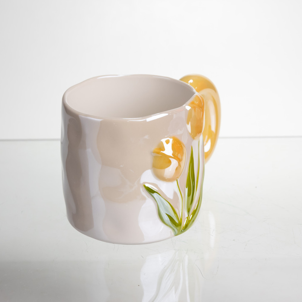 Зображення Чашка порцелянова Light House "Тюльпани" LG-30173 YL 400 мл жовтий ИМ Light-Deco 1 