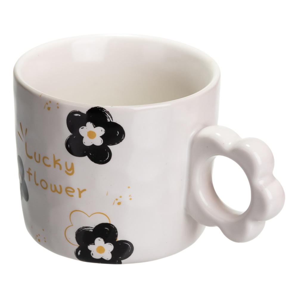 Зображення Чашка порцелянова Light House "Lucky Flower" LG-30171 WT 250 мл біла ИМ Light-Deco 3 