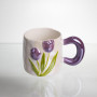 Зображення Чашка порцелянова Light House "Тюльпани" LG-30173 VIO 400 мл фіолетовий ИМ Light-Deco 